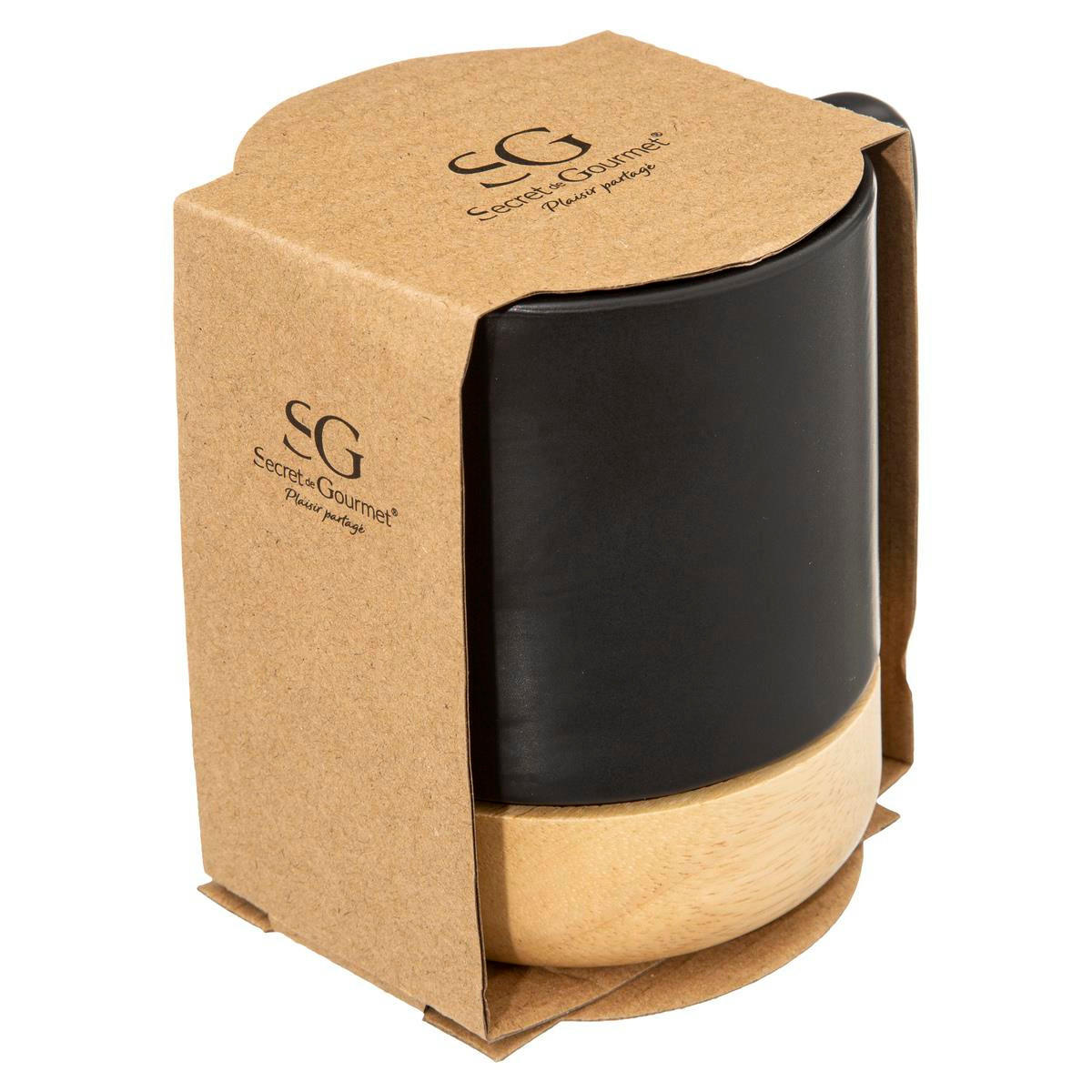 TEEBECHER Modern Schwarz 430 ml 7,2/8,9/11 cm - Schwarz, Keramik (0.43L) - Secret de Gourmet