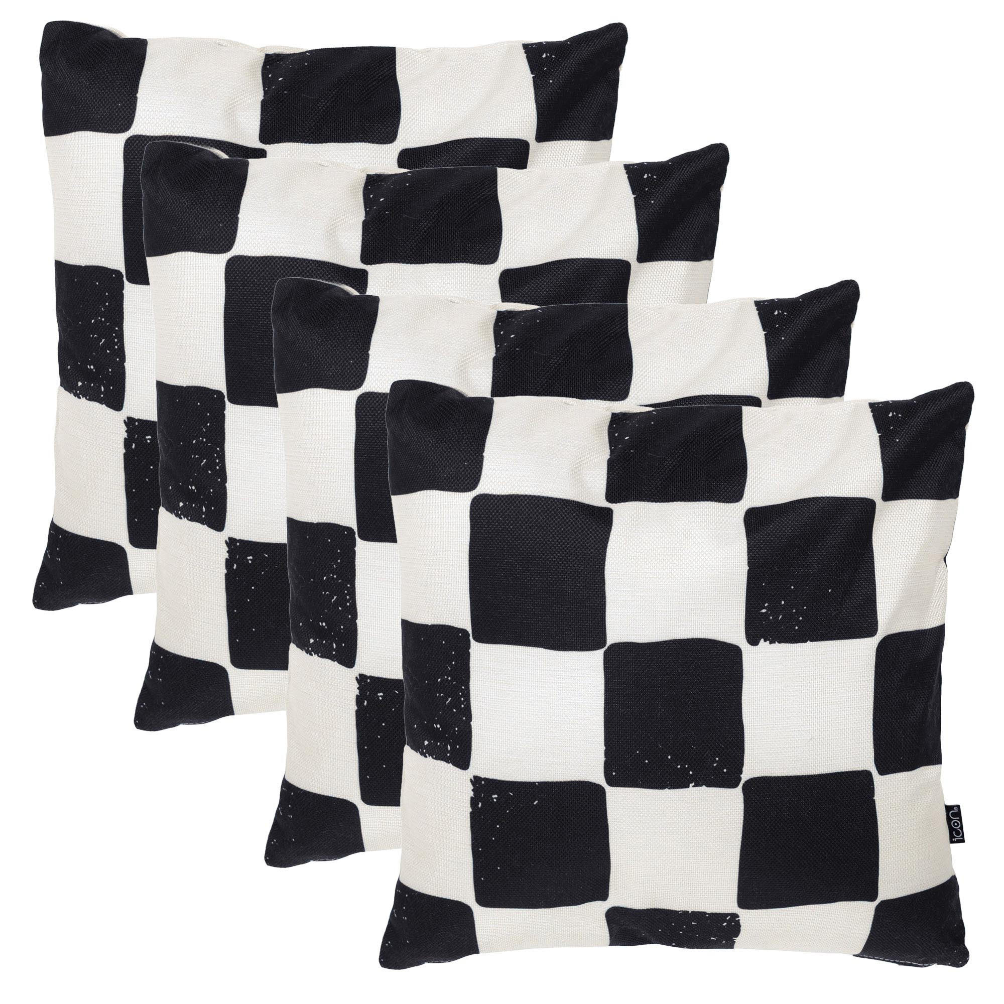 OUTDOORKISSEN 4er Set - Schwarz, Textil (43/43cm) - icon