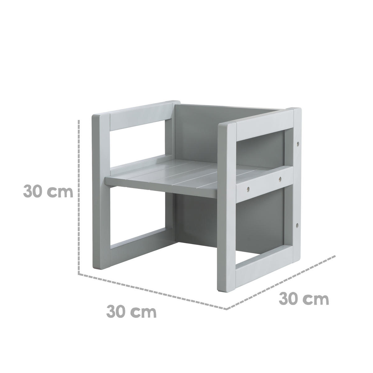 KINDERSITZGRUPPE - Grau, Holzwerkstoff (57/30/44cm) - Roba