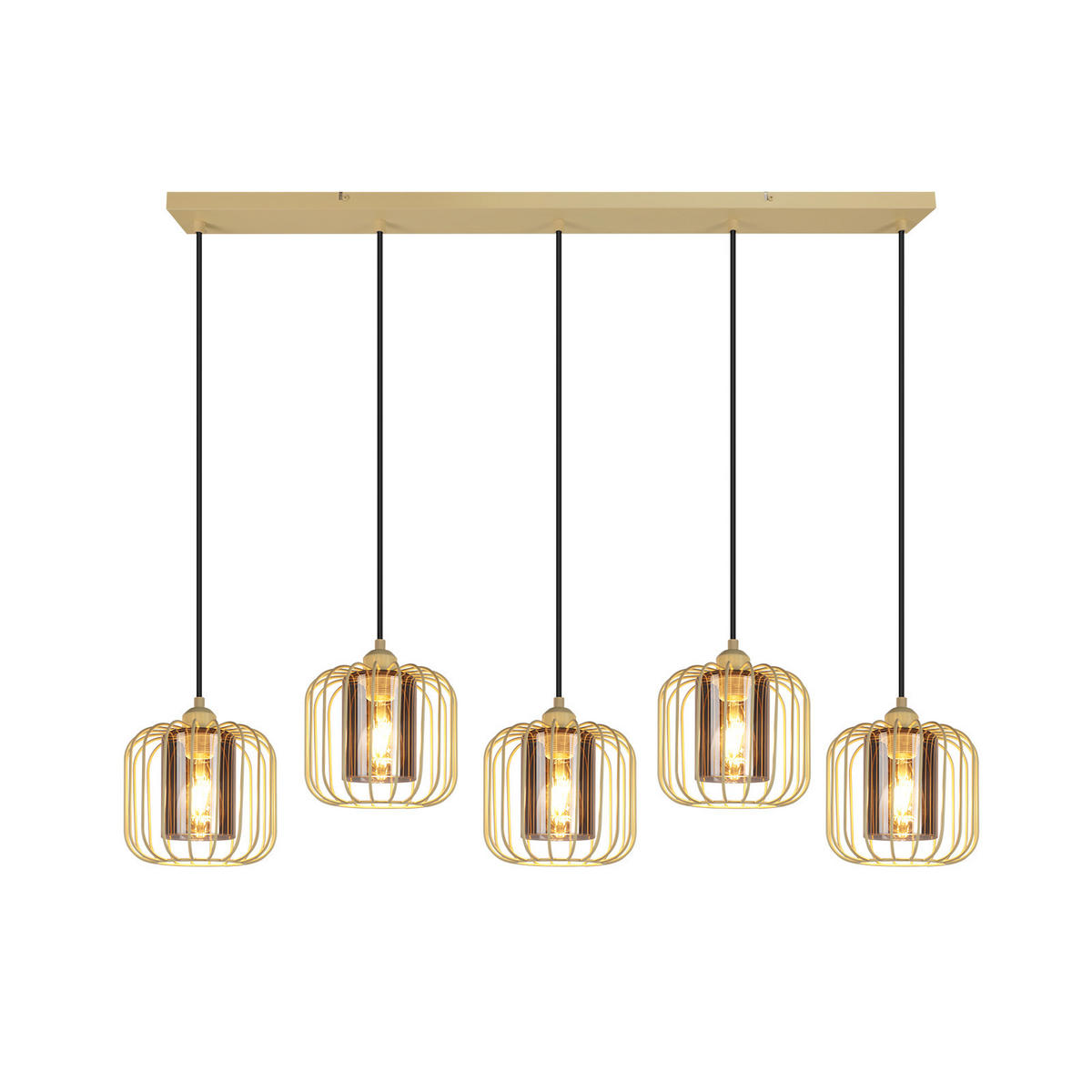 PENDELLEUCHTE Gideon 18/20/100 cm - Gelb, Metall (18/20/100cm) - ZMH