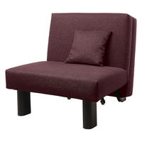 FALTSESSEL Kalomira Bezug Flachgewebe Metall schwarz / burgund - Weinrot, Kunststoff (100/85/85cm) - 58aufmkessel