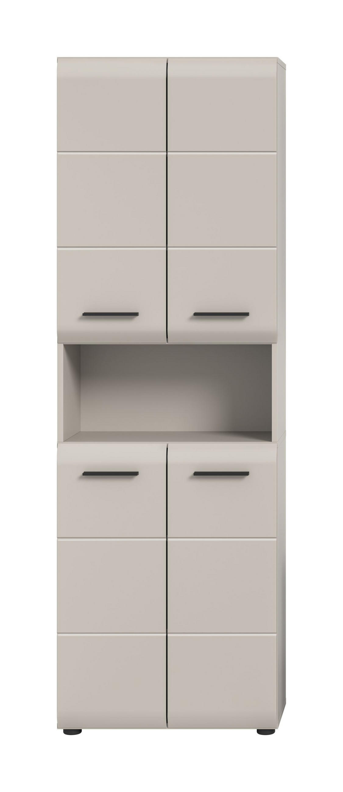BADSCHRANK hoch ICE (B/H/T: ca. 60/185/30 cm) in Kaschmir/Kaschmir matt - Kaschmir, Holz (60/185/30cm)
