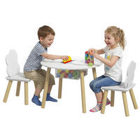 KINDERTISCHGRUPPE Weiß 60.0/60.0/44.0cm - Weiß, Holzwerkstoff (60/44/60cm)