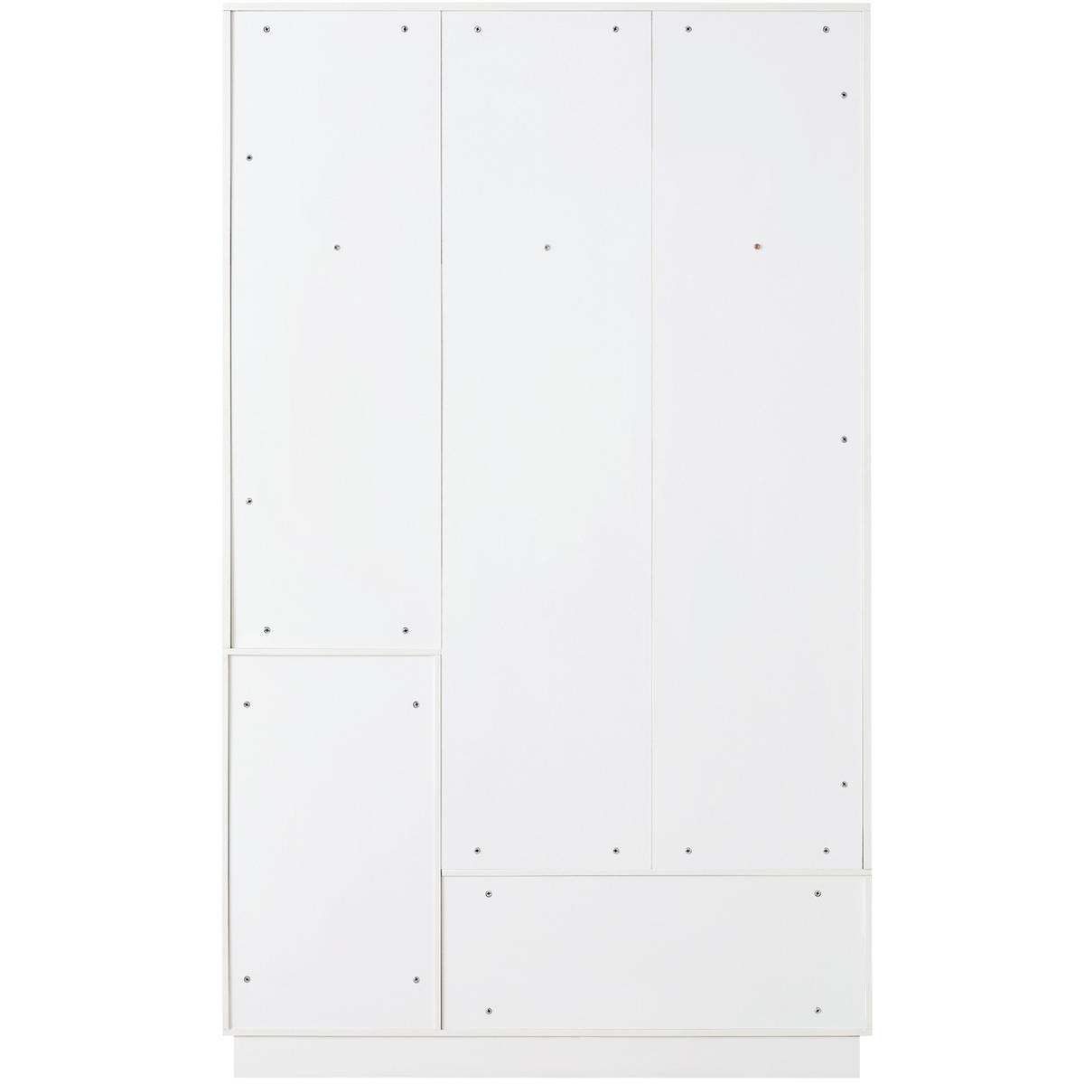 GARDEROBE mit Sitzbank und Schuhablage 120 x 40 x 200 cm Weiß - Weiß, Holzwerkstoff (40/200/120cm) - Beauniv