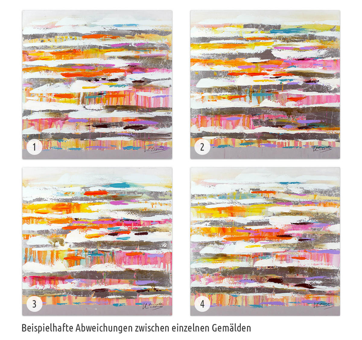 ÖLGEMÄLDE 60/60 cm - Multicolor, Holz/Textil (60/60cm) - KUNSTLOFT