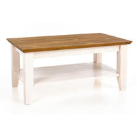 COUCHTISCH VALENCIA 100 cm - Dunkelbraun/Weiß, Holz (60/100/45cm) - MSL wooden furniture