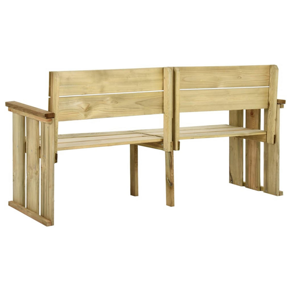 GARTENBANK 172 cm Kiefernholz Imprägniert - Braun, Holz (53/85/46cm) - furnicato