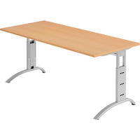 SCHREIBTISCH Serie-F 80/180/74 cm in Buchefarben - Buchefarben, Holzwerkstoff (80/180/74cm) - bümö