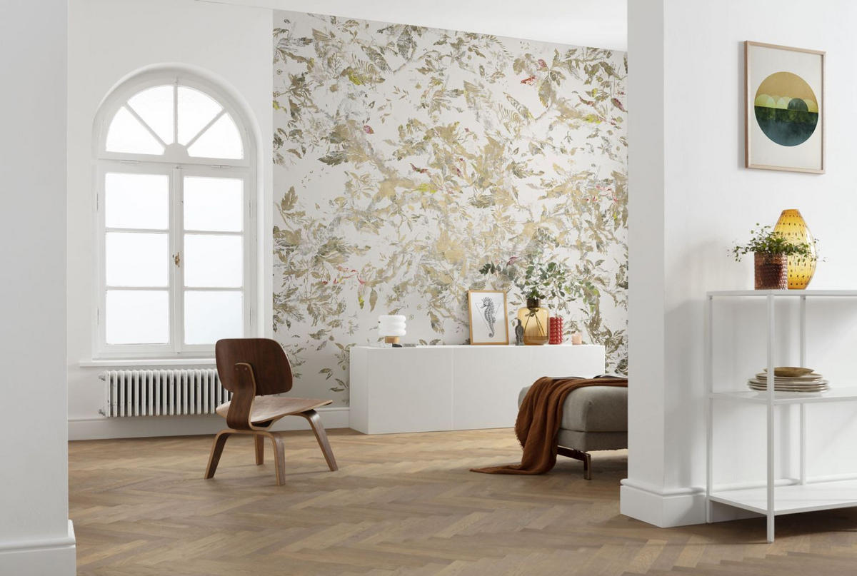 FOTOTAPETE Gefieder 400 x 280 cm - Beige, Papier (400/280cm) - Sanders & Sanders