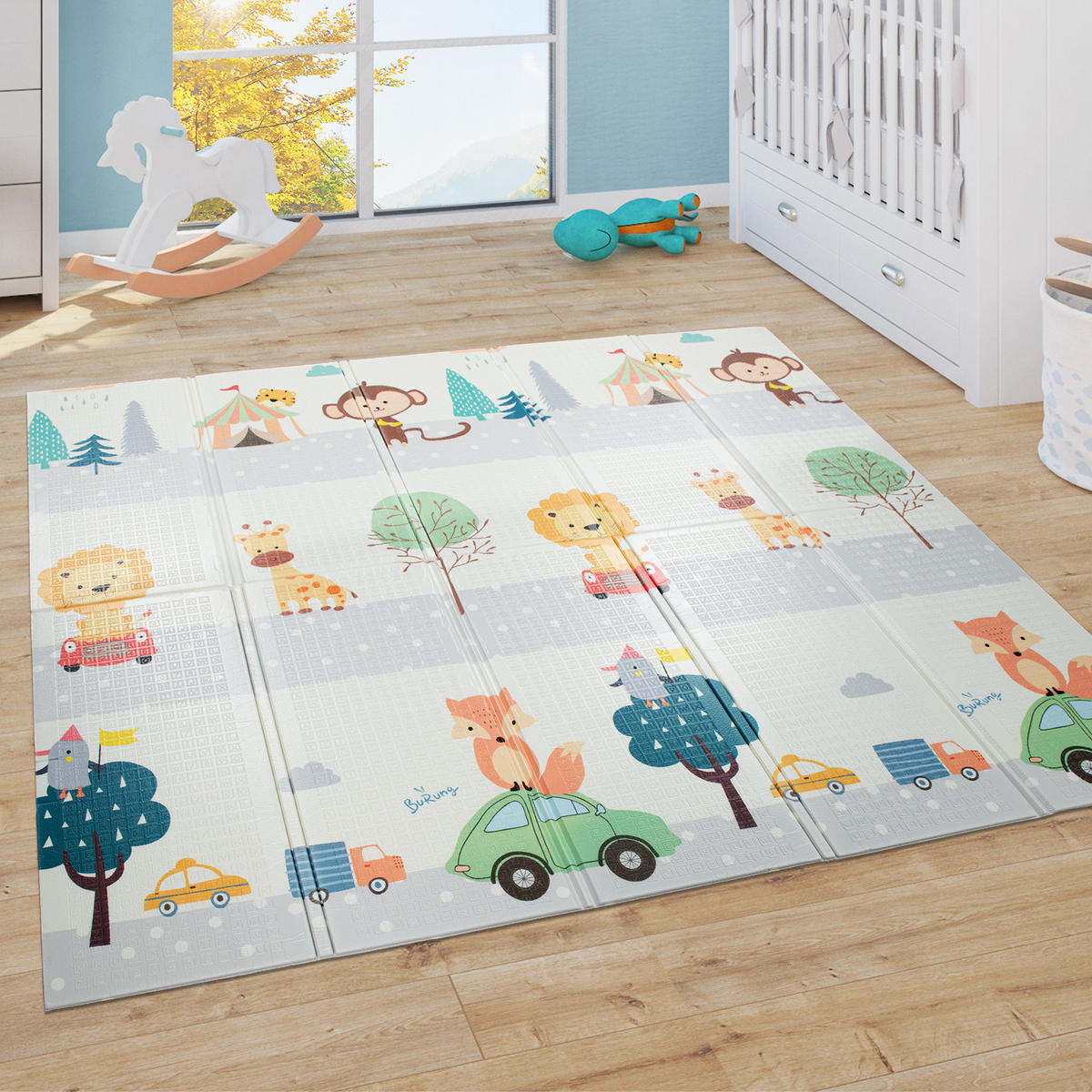 KINDERTEPPICH 150/200 cm Folding Mat 681 - Multicolor, Textil (150/200cm) - Paco Home