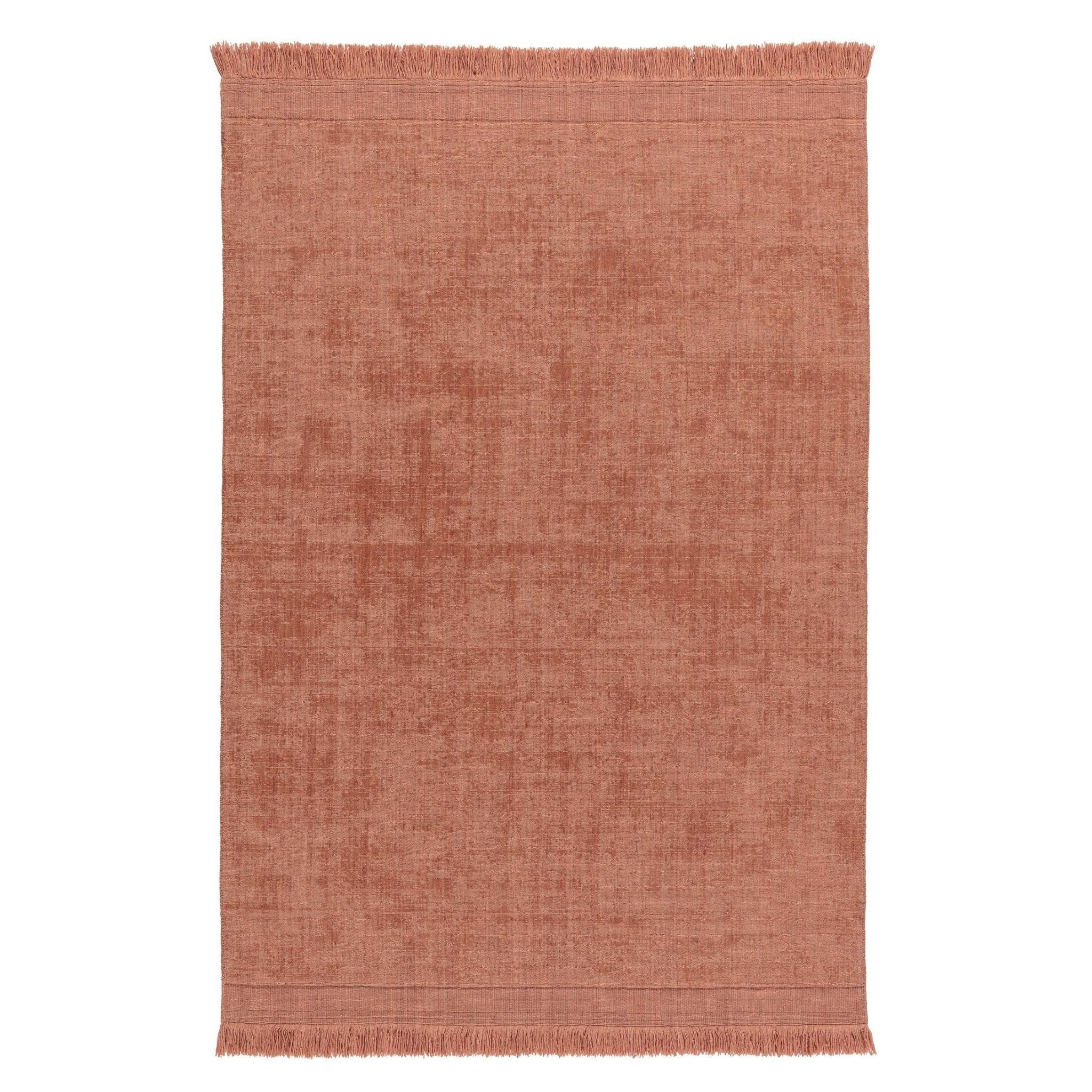 TEPPICH handgefertigt aus Wolle terracotta - Terracotta, Naturmaterialien (120/170cm) - AFK Living