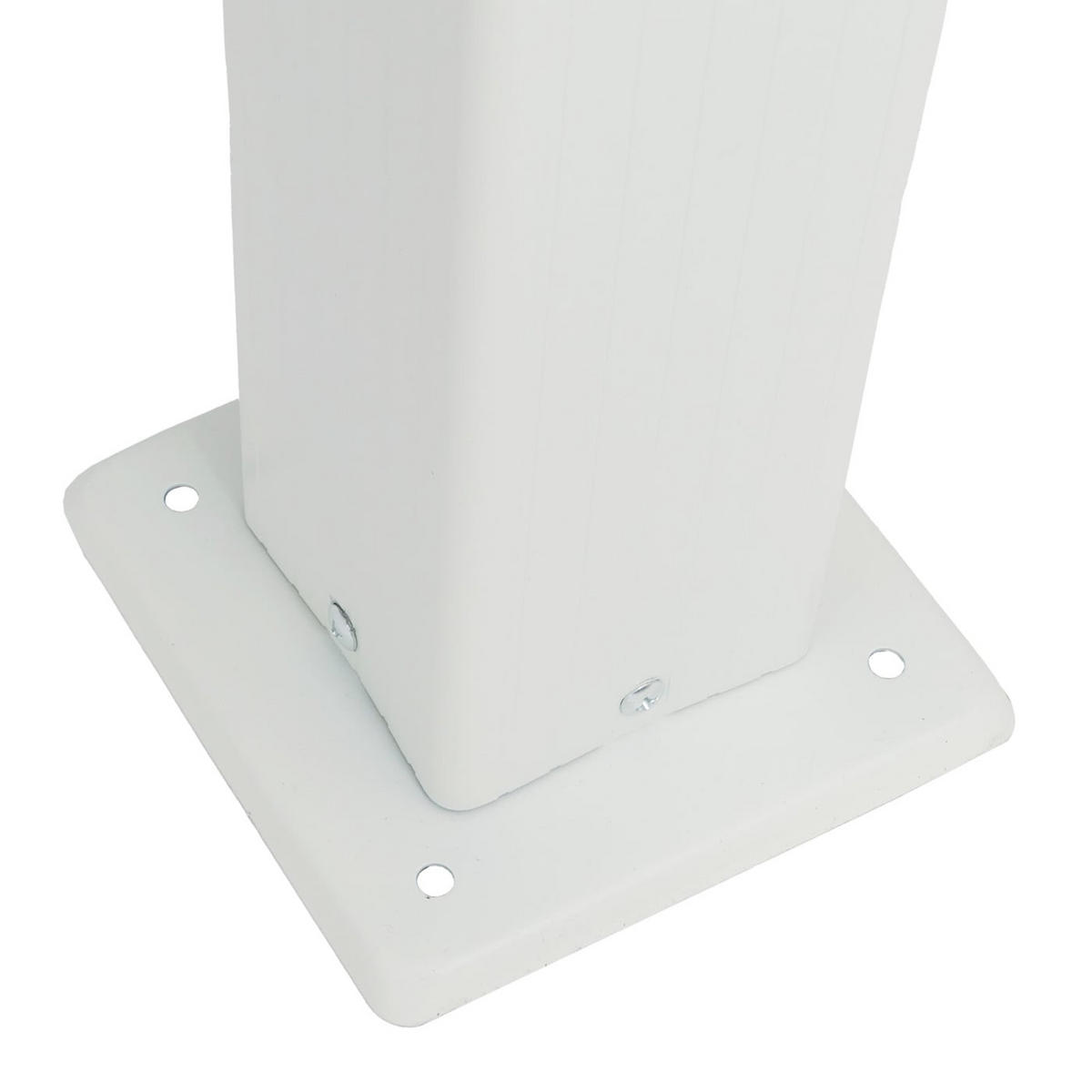 CARPORT HxBxT 249x604x316cm 10cm-Gestell Polycarbonat-Dach Regenrinne 3x6m Weiß - Weiß, Metall (604/249/316cm) - PROREGAL