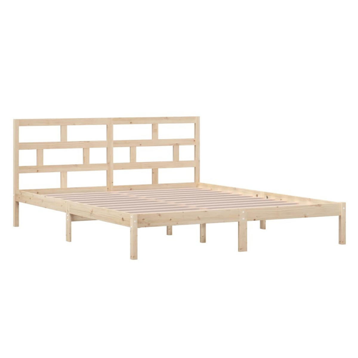 BETT Keen 126/195.5 cm - Braun, Holz (120/190cm) - Nettlife