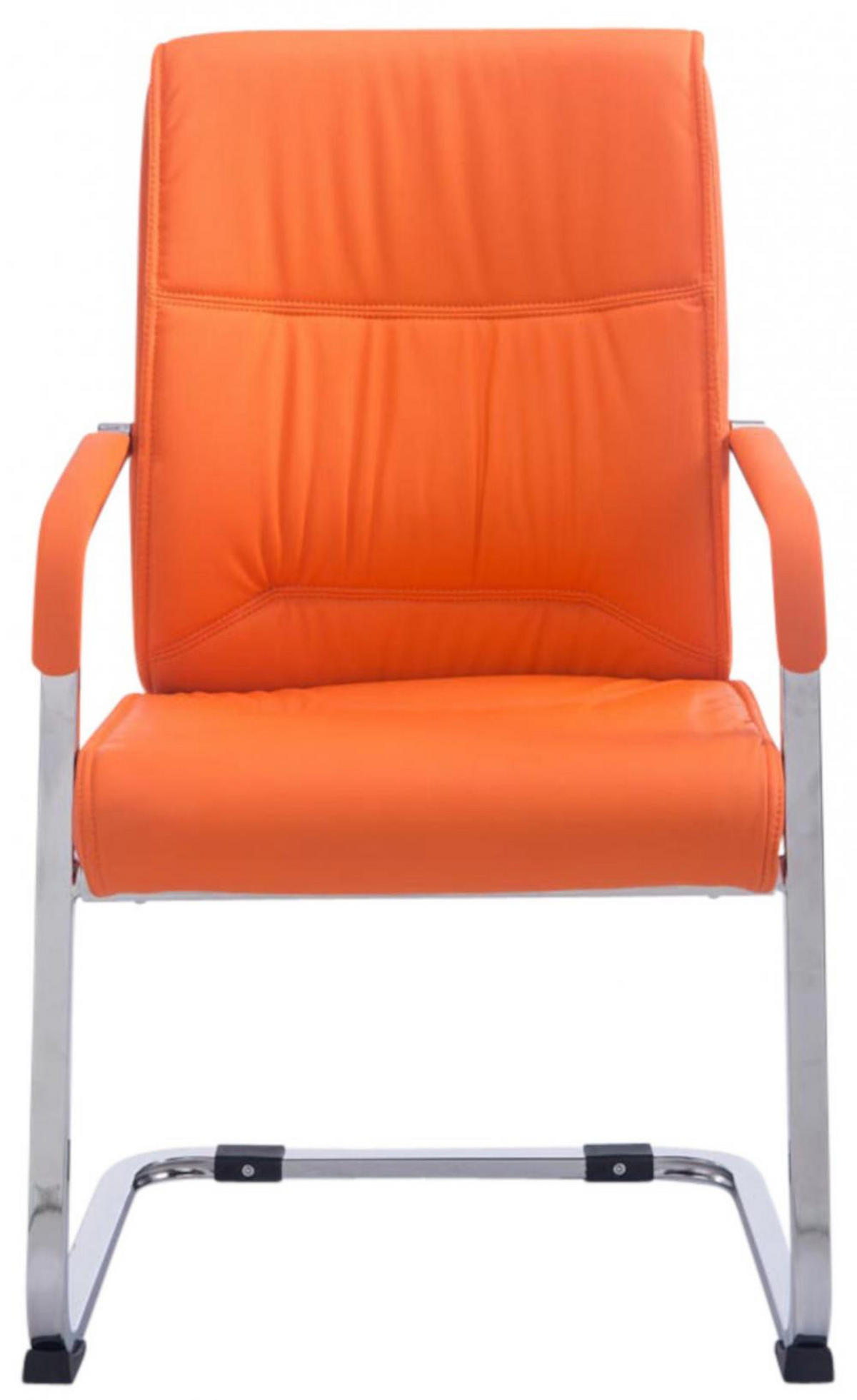 SCHWINGSTUHL 2er Set Lederlook orange - Orange, Textil/Metall (58/102/65cm) - CLP