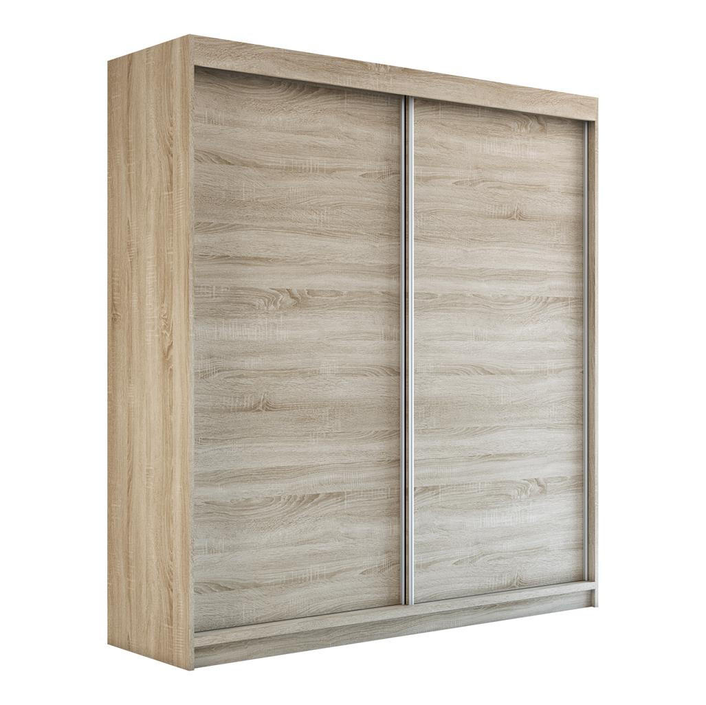 SCHWEBETÜRENSCHRANK 120 CM PAX Farbe: Sonoma / sonoma / sonoma - Braun, Holzwerkstoff (120/215/59.5cm) - A&J MöbelLand