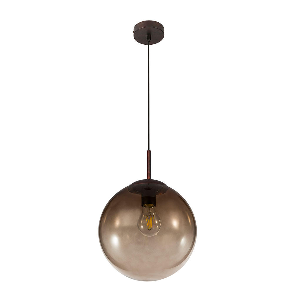 HÄNGELEUCHTE VARUS Glas Orange - Orange, Glas (25/25/120cm) - Globo Lighting