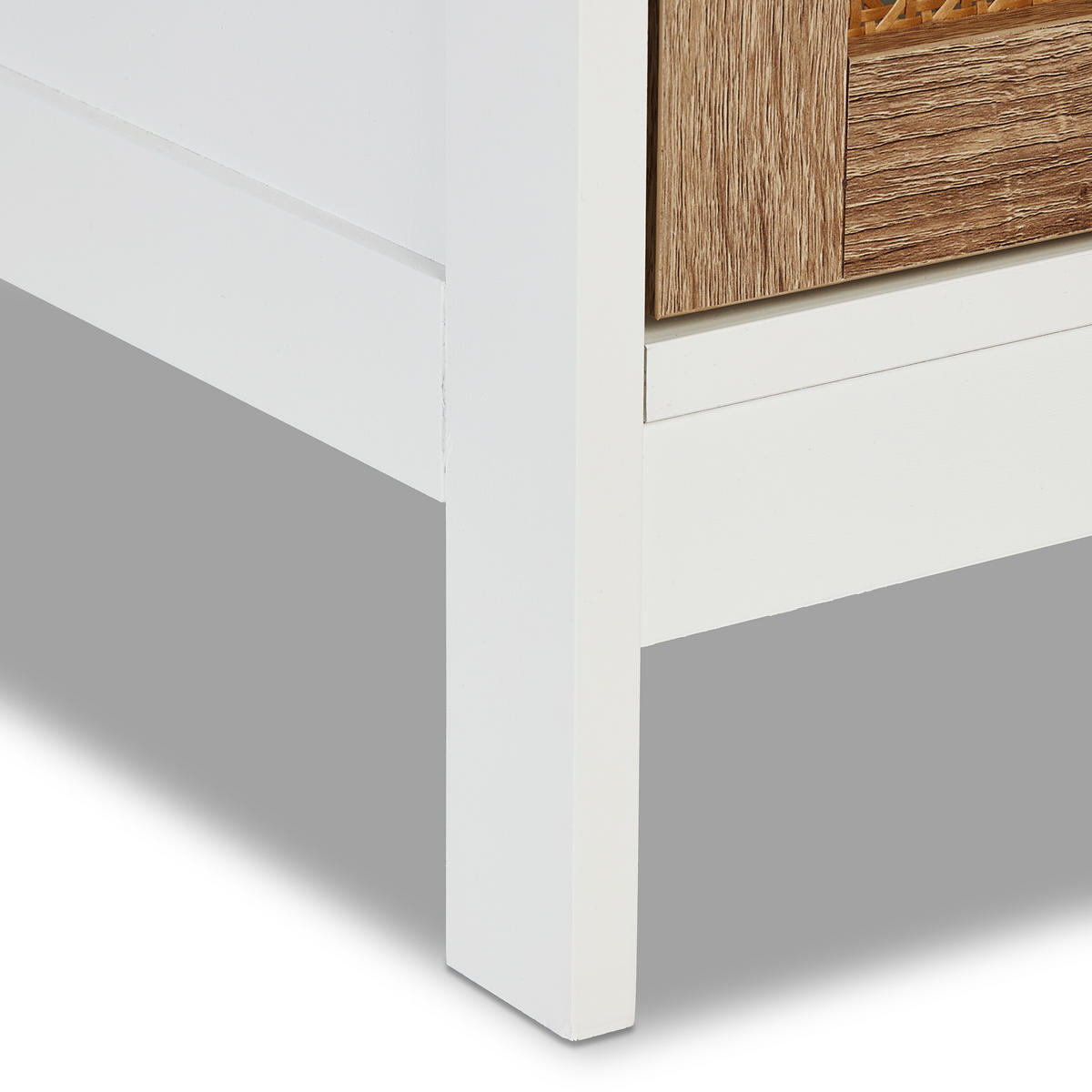 BADEZIMMERSCHRANK - Weiß, Holzwerkstoff/Kunststoff (30/96.5/30cm) - Relaxdays