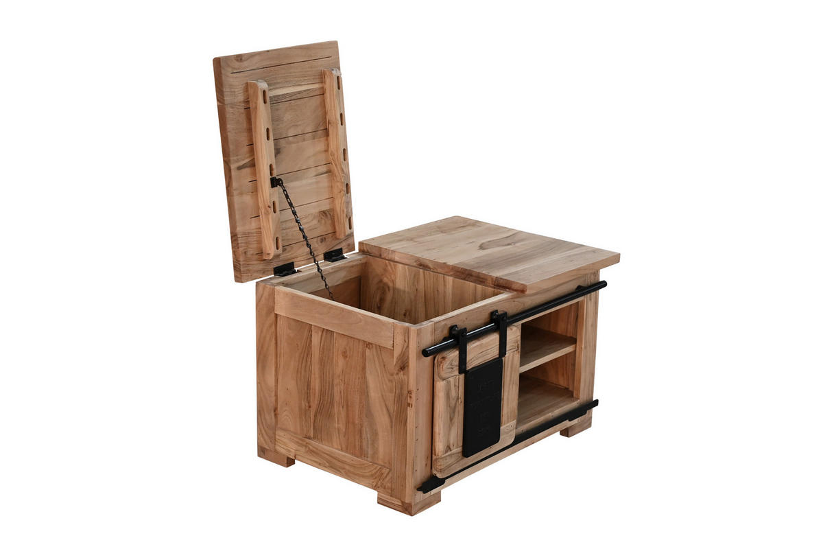 LOWBOARD LIBRO - Beige/Naturfarben, Holz (76/45/51cm) - SAM