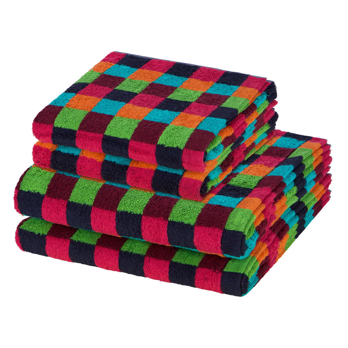 FROTTIERSET Lifestyle 4-teilig - Multicolor, Textil (50/100cm) - Cawoe