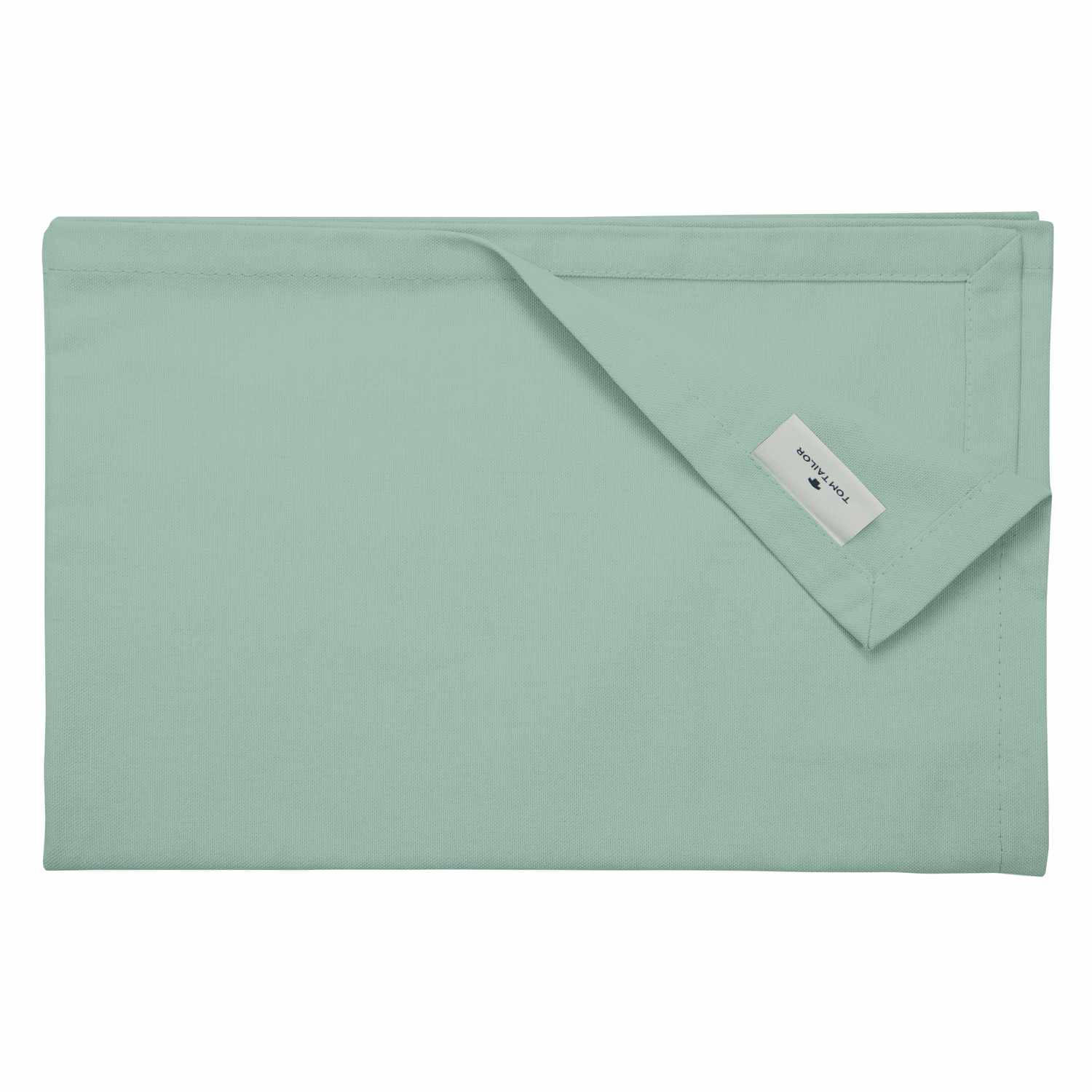 TISCHLÄUFER IN LEINENOPTIK DOVE Blickdicht - Salbeigrün, Textil (150/50/0.5cm) - Tom Tailor