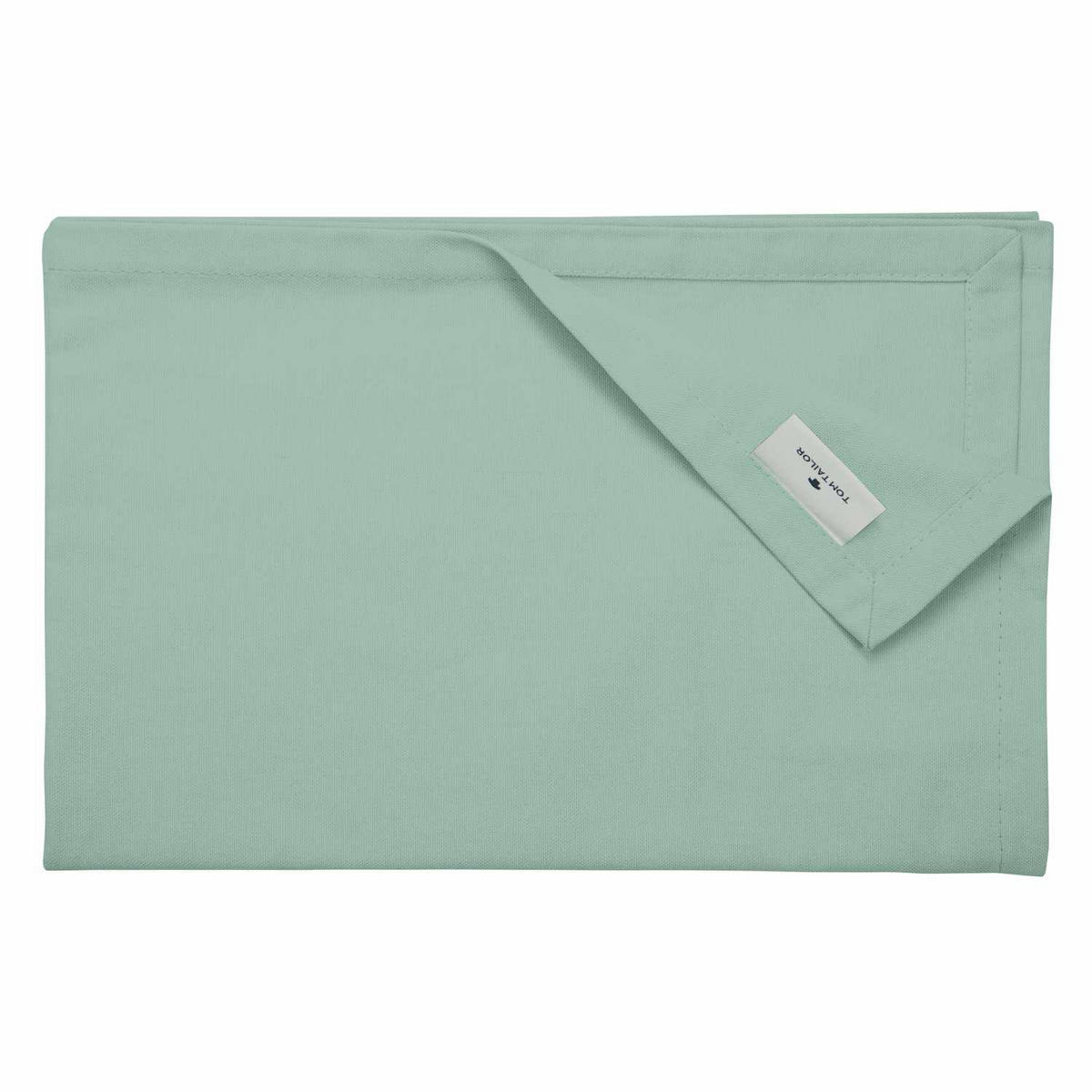 TISCHLÄUFER IN LEINENOPTIK DOVE Blickdicht - Salbeigrün, Textil (150/50/0.5cm) - Tom Tailor