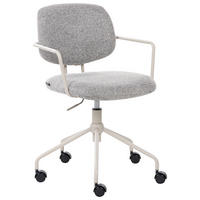 BÜROSTUHL Stoff Grau Ripley - Beige, Textil (60/82/60cm) - Beliani