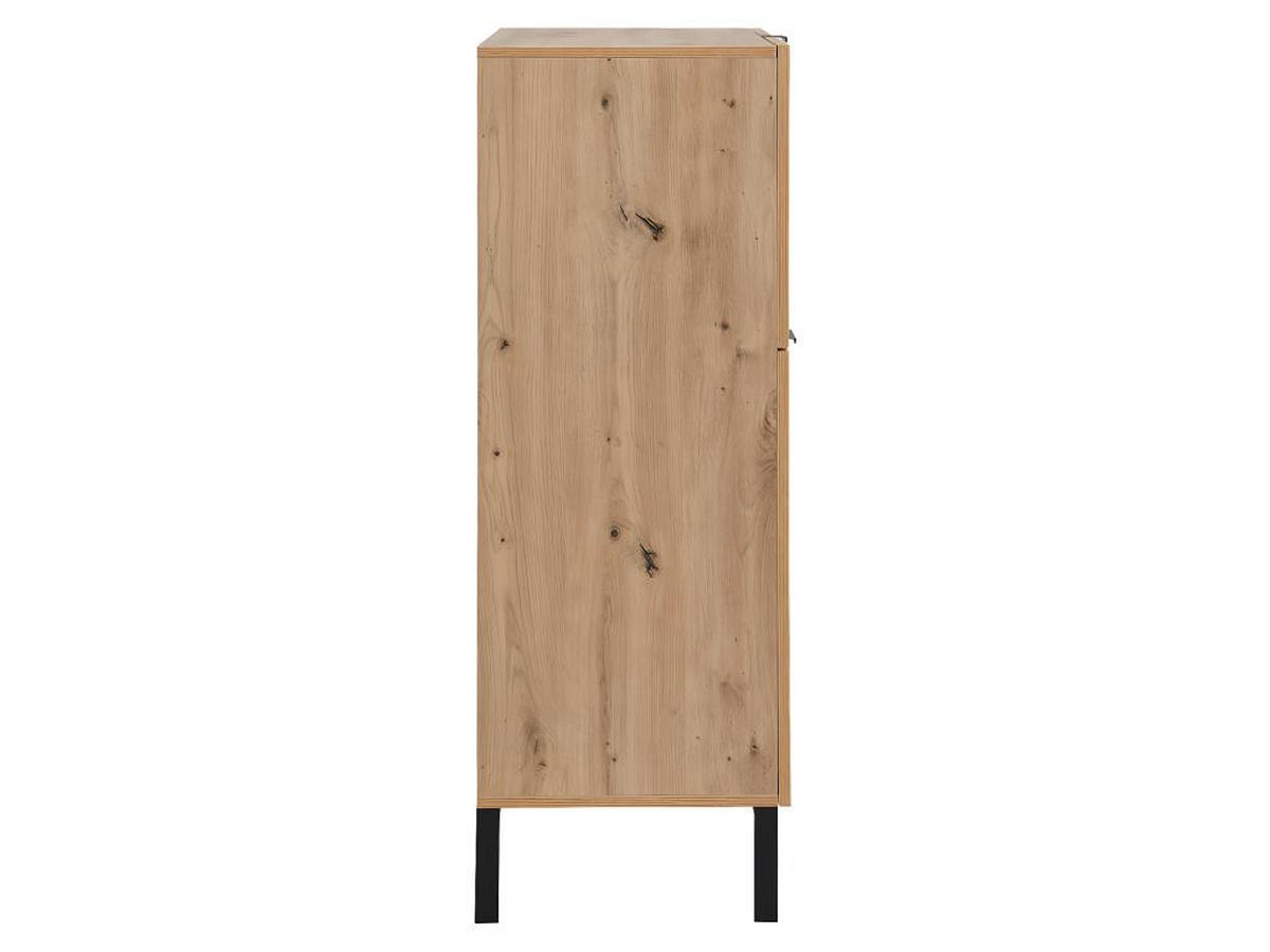 SEKRETÄR mit 2 Türen & 3 Schubladen - MDF & Metall - Naturfarben - ERWIN - Naturfarben, Holz (100/40/115cm) - Vente-Unique