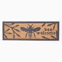 FUSSMATTE Bee Welcome, Kokos & Gummi 45/75 cm - Naturfarben, Naturmaterialien (25/76cm) - Homescapes