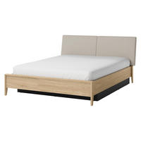 BETT Snugly 160 SU02 - Eichefarben/Goldfarben, Holz/Holzwerkstoff (160/200cm) - MIRJAN24