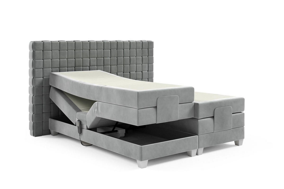 BOXSPRINGBETT Elektrisch Vidal - Gelb, Holzwerkstoff/Textil (180/200cm) - Fun Möbel