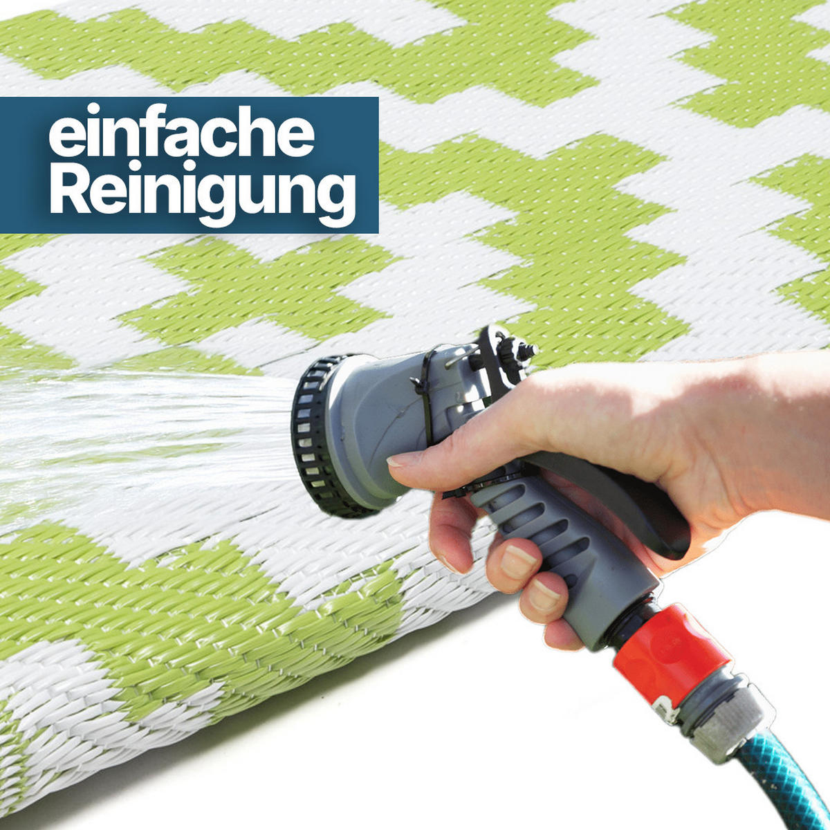 TEPPICH IBIZA Grün 200/300 cm - Grün, Kunststoff (200/300cm) - Tapiso