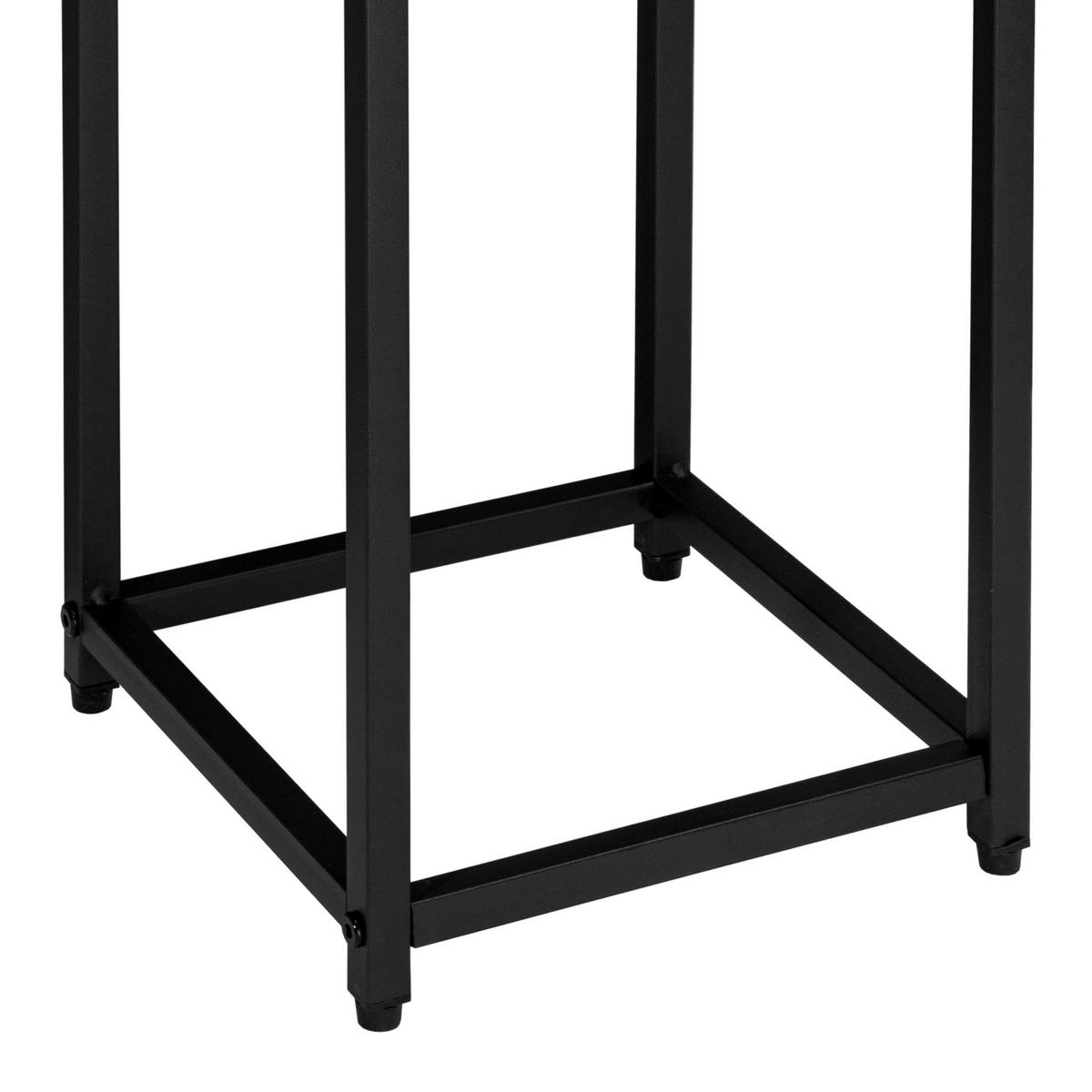 BLUMENSTÄNDER - Eichefarben, Holzwerkstoff/Metall (24/24/63cm)