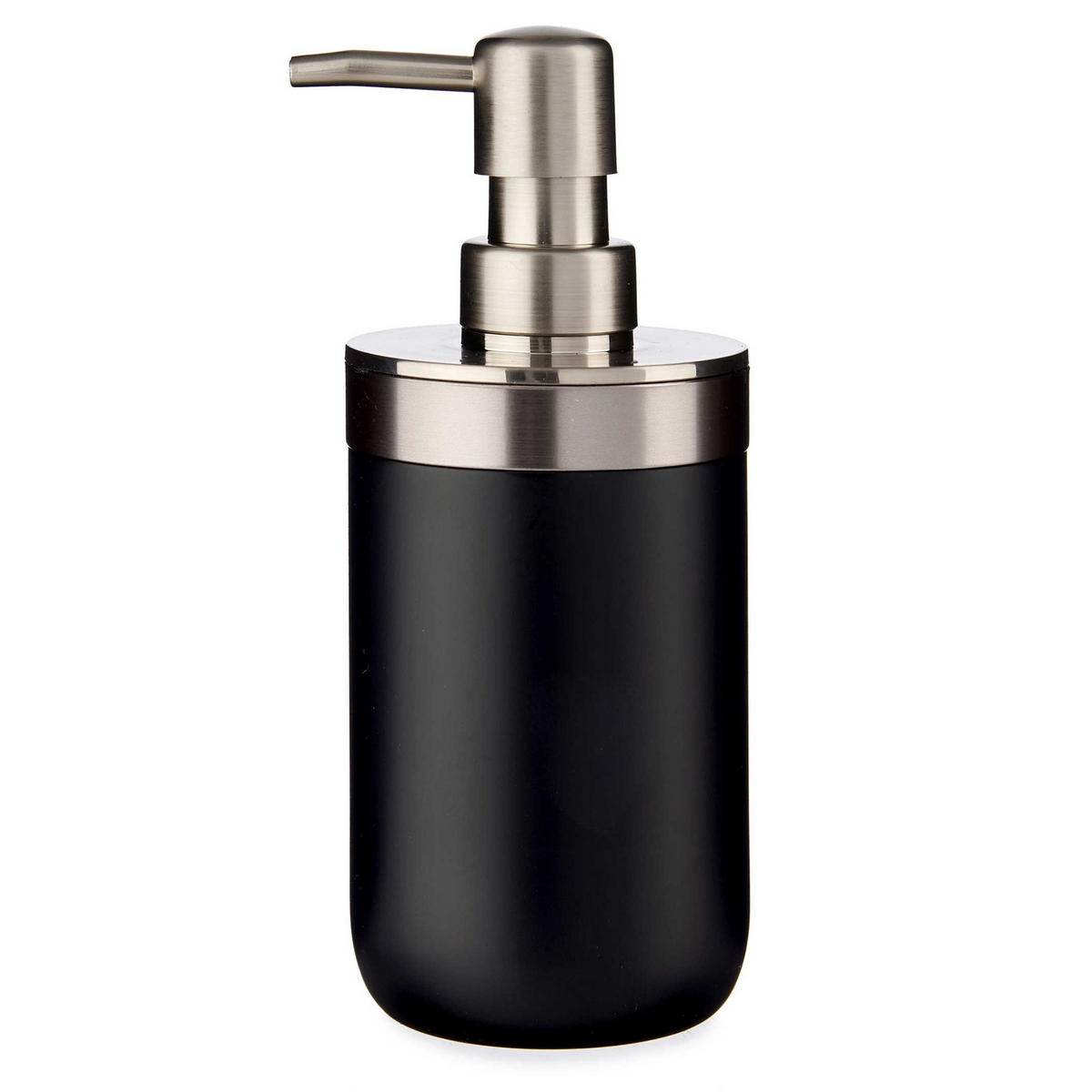 SEIFENSPENDER Silky 350 ml 8/9/17 cm - Schwarz, Kunststoff (9/17/8cm) - Berilo