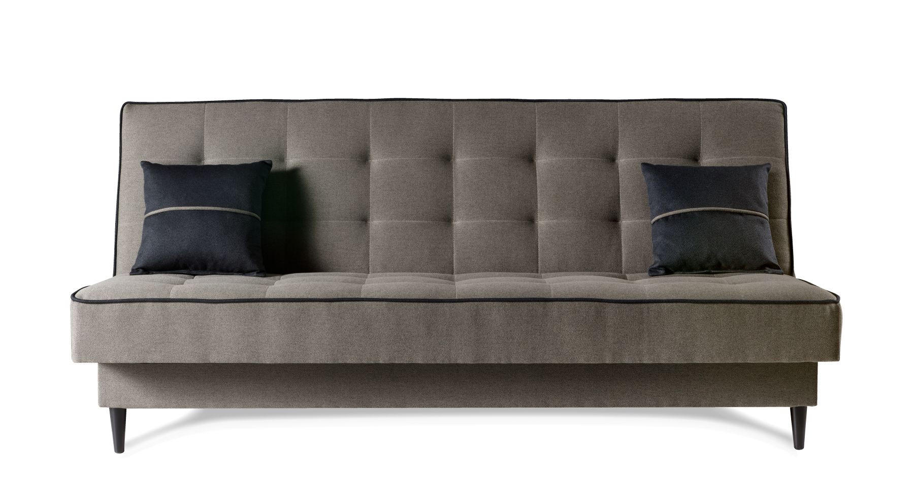 SOFA Beigegrau BONITO Gepolstert 87+100 cm - Beige, Textil (199/91/91cm) - Sepro Meble