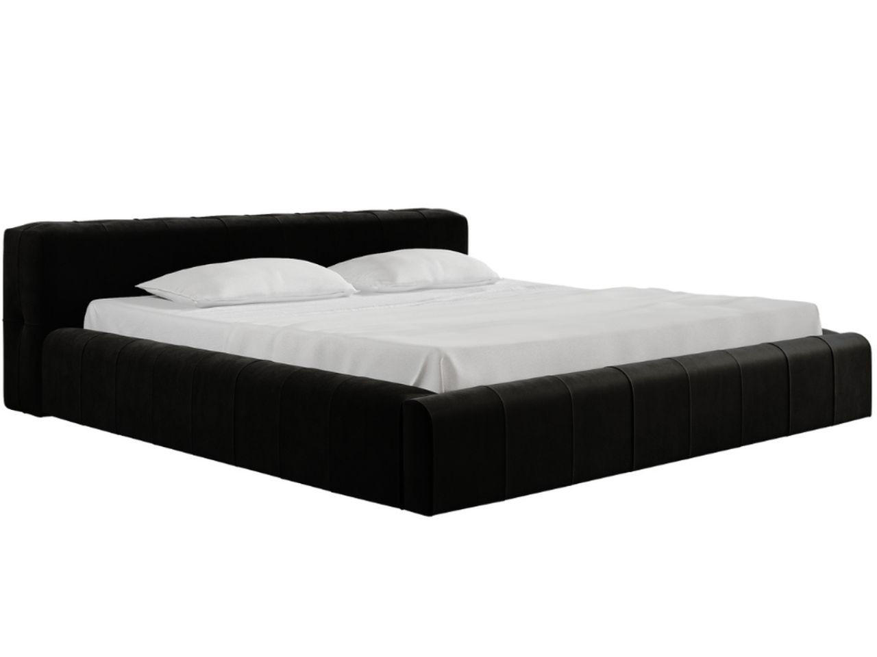 POLSTERBETT Lipari 180x200 Schwarz - Schwarz/Naturfarben, Holz/Textil (180/200cm) - Graingold