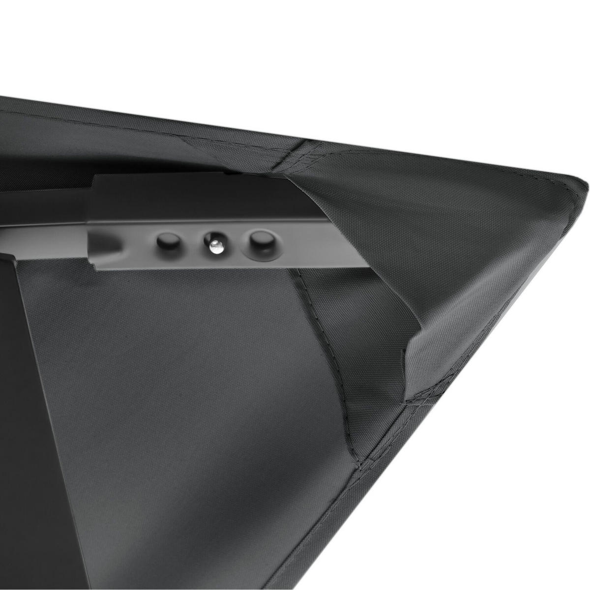 GRILLPAVILLON Maracaibo, 316 x 150 x 250 cm, anthrazit - Anthrazit, Kunststoff (150/250/316cm) - tectake