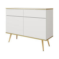 KOMMODE – KSZ107 – 107 cm – Oro System – Weiß - Weiß, Holzwerkstoff (107/85/39cm) - hi-markt