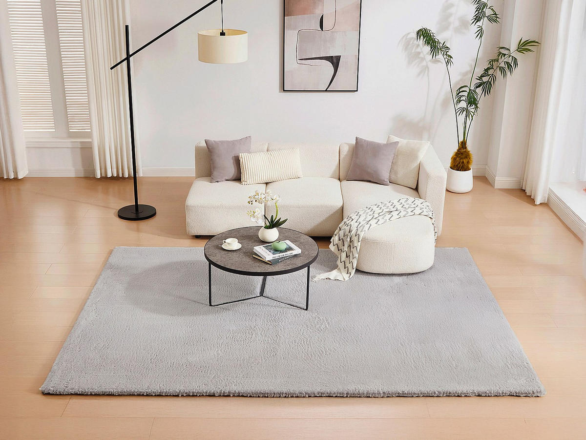 WOHNZIMMERTEPPICH - 290 cmcm x 200 cmcm - Stoff - Grau - BUNNY - Grau, Textil (290/200cm) - Vente-Unique