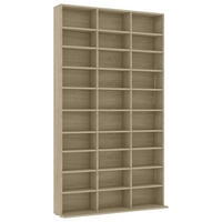 CD-SCHRANK SONOMA-EICHE 102X23X177,5 CM HOLZWERKSTOFF - Sonoma Eiche, Holz (16/177.5/102cm) - vidaXL