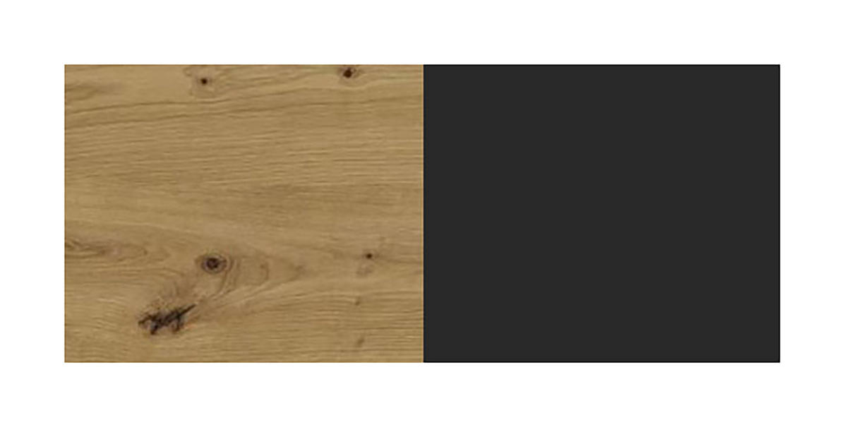 KÜCHENUNTERSCHRANK Bonn Graphit Matt / Eiche Artisan Matt 50 / 50 / 82cm - Graphitfarben/Eiche Artisan, Holz/Holzwerkstoff (50/82/50cm) - Feldmann-Wohnen