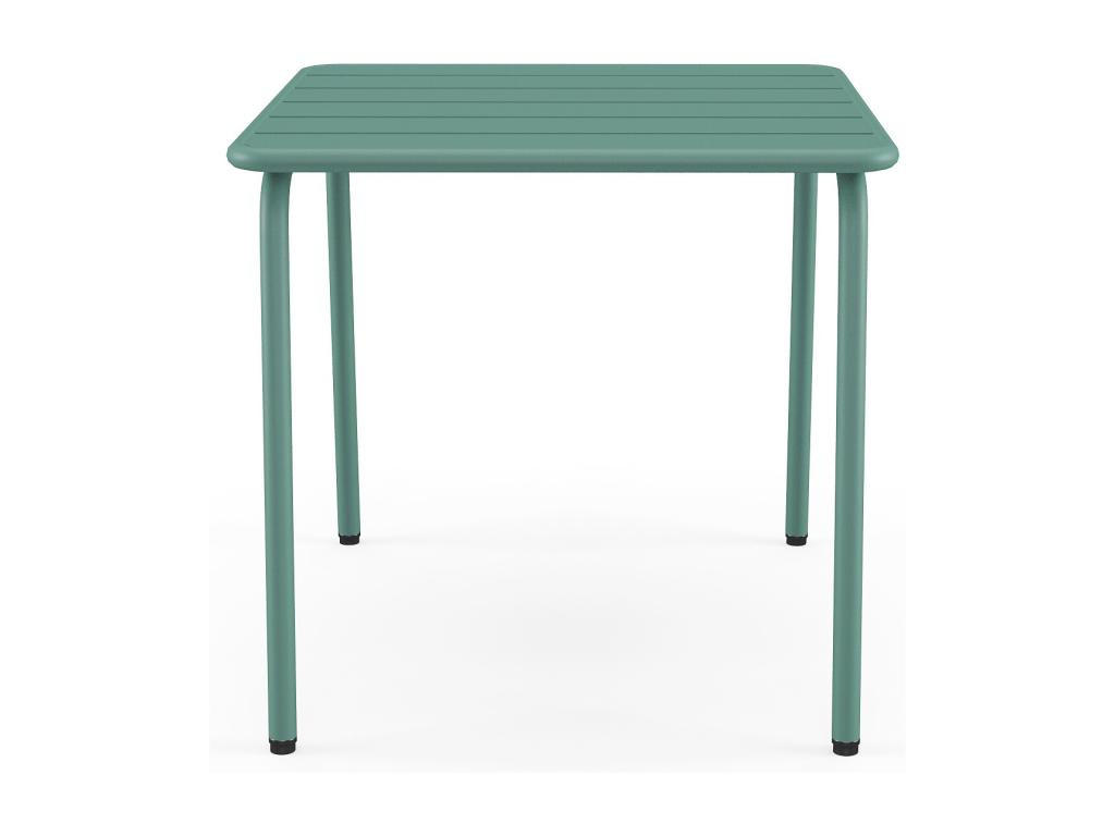 GARTEN-BEISTELLTISCH quadratisch - Metall - Mandelgrün - MIRMANDE von MYLIA - Grün, Metall (45/45/41.5cm) - Vente-Unique