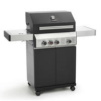 GASGRILL BLACK 3+1 - Schwarz, Metall (128/114/55cm) - TAINO