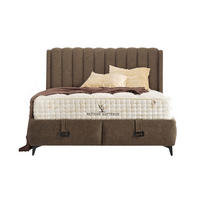 POLSTERBETTSET Intense 180x200 Braun - Braun, Metall (180/200cm) - Villa Möbel