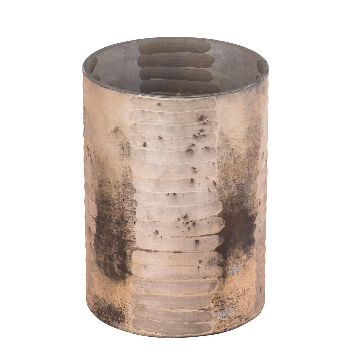 WINDLICHT Somer Rosa 18/18/25cm - Pink, Glas (18/25/18cm) - PTMD Collection