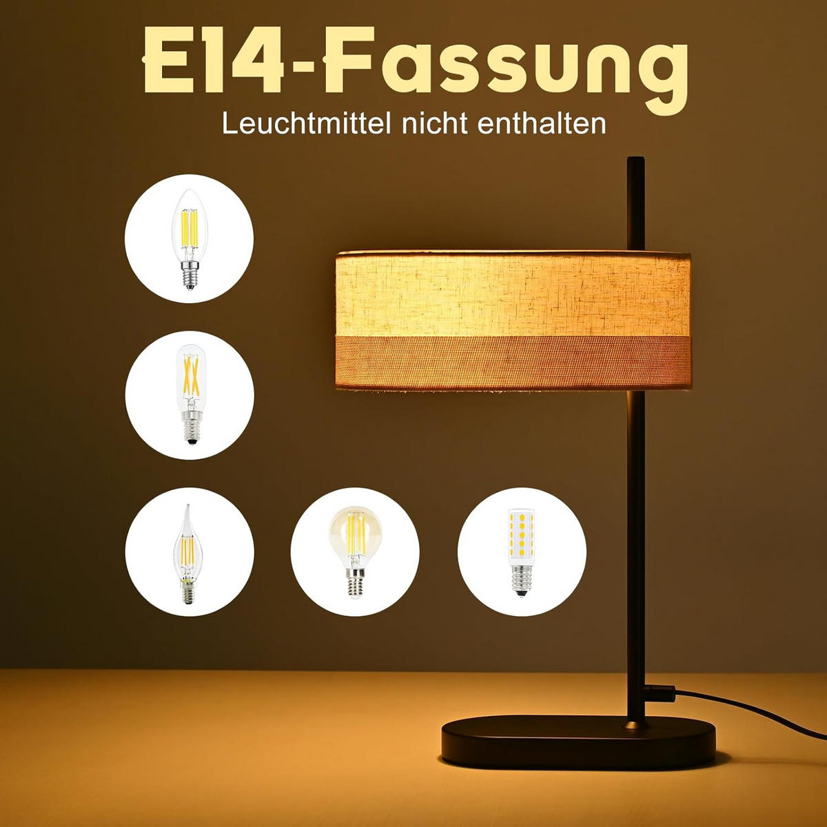 TISCHLEUCHTE BRAUNSCHWEIG Ⅲ 28/21/45 cm - Schwarz, Metall (28/21/45cm) - Nettlife