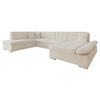 ECKSOFA Bergen Premium, Seite: Rechts - Silberfarben/Naturfarben, Holz/Textil (345/76/205cm) - MIRJAN24