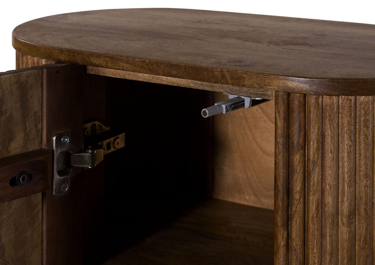 HÄNGESCHRANK Mango 55x30x65 braun lackiert BARCELONA #258 - Braun, Holz (55/65/30cm) - Massivmoebel24