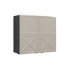 HÄNGESCHRANK Fame-Line GrauBeige 80 cm - Anthrazit/Grau, Holzwerkstoff (80/72/34.1cm) - Vicco