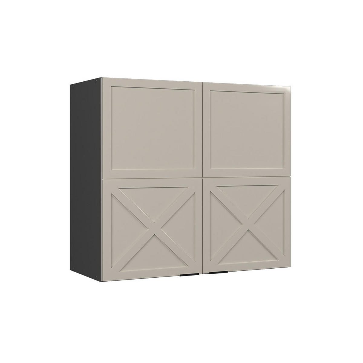 HÄNGESCHRANK Fame-Line GrauBeige 80 cm - Anthrazit/Grau, Holzwerkstoff (80/72/34.1cm) - Vicco