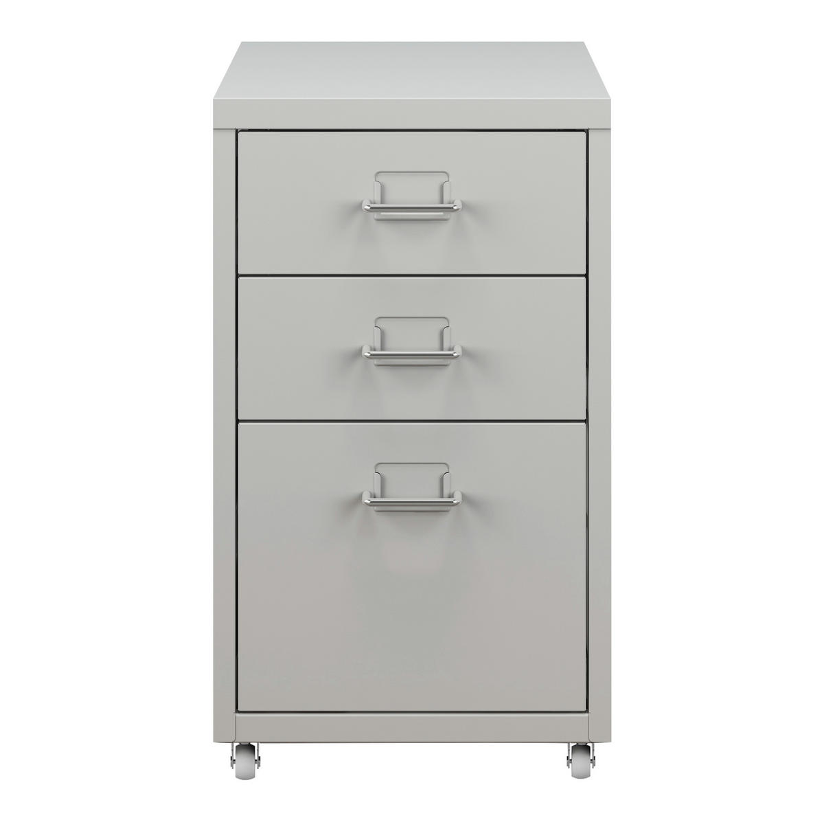 ROLLCONTAINER Kökar - Weiß, Metall (28/48/41cm) - [en.casa]